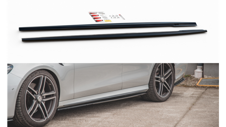 Side Skirts Diffusers Mercedes-Benz E63 AMG Estate/Sedan S213/W213 Gloss Black