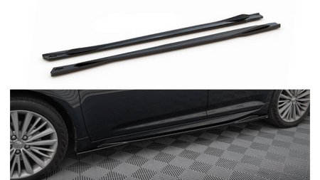 Side Skirts Diffusers Toyota Avensis Mk3 Facelift Gloss Black