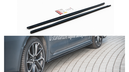 Side Skirts Diffusers Toyota Corolla XII Sedan Gloss Black