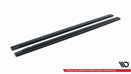 Side Skirts Diffusers V.1 Audi S4 / A4 / A4 S-Line B8 / B8 FL Gloss Black