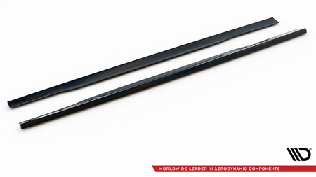 Side Skirts Diffusers V.1 Audi S8 D4 Gloss Black