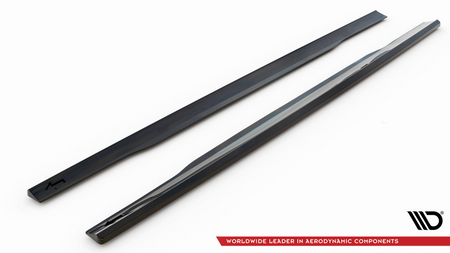 Side Skirts Diffusers V.1 Audi S8 D4 Gloss Black