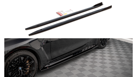 Side Skirts Diffusers V.1 BMW M4 G82 Gloss Black