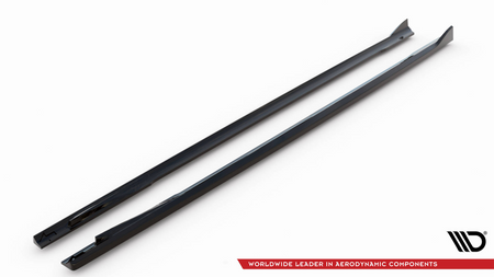 Side Skirts Diffusers V.1 BMW i4 M-Pack G26 Gloss Black