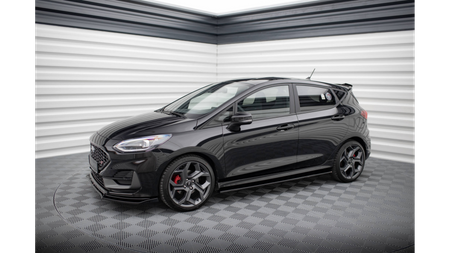 Side Skirts Diffusers V.1 Ford Fiesta Mk8 ST / ST-Line Gloss Black