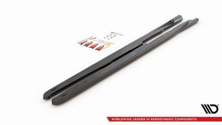 Side Skirts Diffusers V.1 Toyota GR Yaris Mk4 Gloss Black