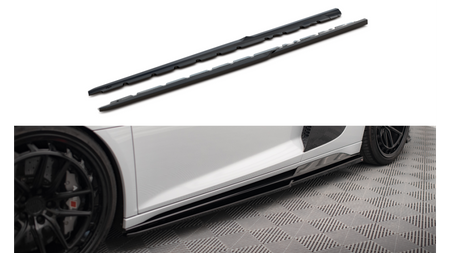 Side Skirts Diffusers V.2 Audi R8 Mk2 Facelift Gloss Black