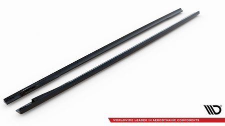 Side Skirts Diffusers V.2 BMW i4 M-Pack G26 Gloss Black