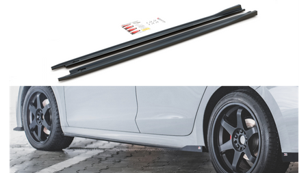 Side Skirts Diffusers V.3 Skoda Octavia RS Mk4 Gloss Black