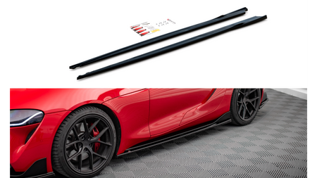 Side Skirts Diffusers V.3 Toyota Supra Mk5 Gloss Black