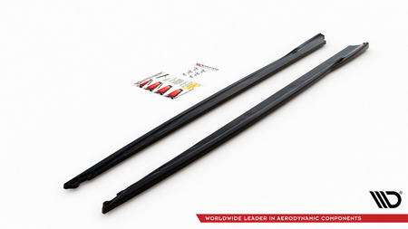 Side Skirts Diffusers V.3 Toyota Supra Mk5 Gloss Black