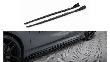 Side Skirts Diffusers V.3 for BMW 1 F40 M-Pack/ M135i Gloss Black