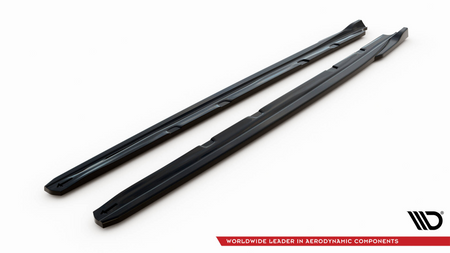 Side Skirts Diffusers V.4 Seat Leon Cupra / FR Mk3 FL Gloss Black