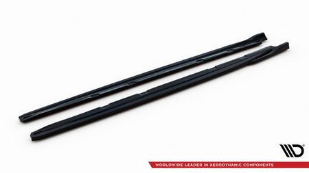 Side Skirts Diffusers V.4 Seat Leon Cupra / FR Mk3 FL Gloss Black