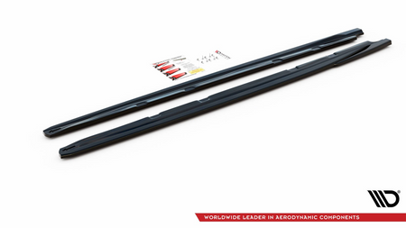 Side Skirts Diffusers V.5 Seat Leon Cupra / FR Mk3 FL Gloss Black