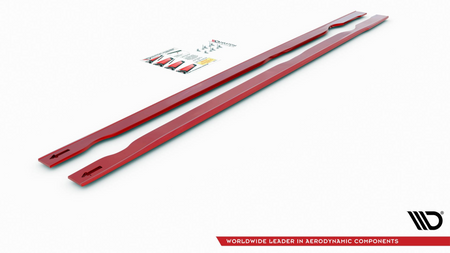 Side Skirts Diffusers VW Golf 7 GTI TCR RED