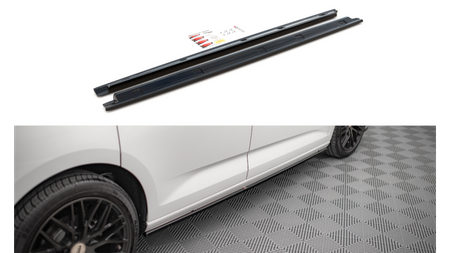 Side Skirts Diffusers Volkswagen Caddy Mk5 Gloss Black