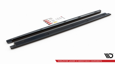 Side Skirts Diffusers Volkswagen Caddy Mk5 Gloss Black