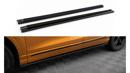 Side skirts Diffusers V.1 Audi Q8 S-line / SQ8 Mk1 Gloss Black