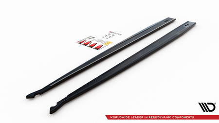 Side skirts Diffusers V.1 Toyota Supra Mk5 Gloss Black