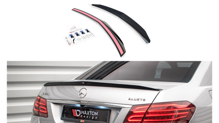 Spoiler Cap Mercedes-Benz E63 AMG / AMG-Line Sedan W212 Facelift Gloss Black