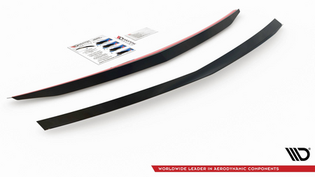 Spoiler Cap Mercedes-Benz E63 AMG / AMG-Line Sedan W212 Facelift Gloss Black