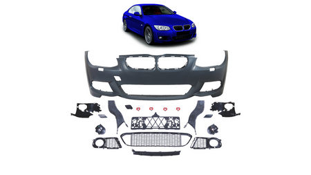 Sport Bumper Front SRA Fog Lights suitable for BMW 3 (E92) Coupe (E93) Convertible Facelift 2010-2013