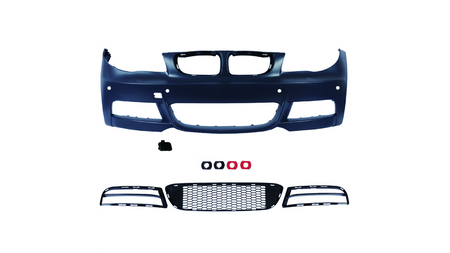 Sport Bumper Front SRA suitable for BMW 1 (E81, E87) Hatchback 1 (E88) Convertible 1 (E82) Coupe 2004-2013