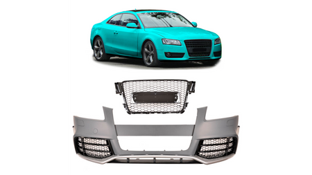 Sport Bumper Front With Grille suitable for AUDI A5 (8T) Coupe Convertible Sportback Pre-Facelift 2007-2011