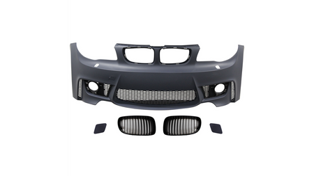 Sport Bumper Front With Grille suitable for BMW 1 (E81, E87) Hatchback 1 (E88) Convertible 1 (E82) Coupe 2004-2011