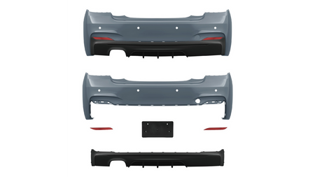 Sport Bumper Rear PDC With Diffuser suitable for BMW 2 (F22) Coupe (F23) Convertible 2013-2020