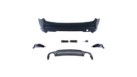 Sport Bumper Rear PDC With Diffuser suitable for MERCEDES C-Class (W204) Sedan (C204) Coupe 2007-2015