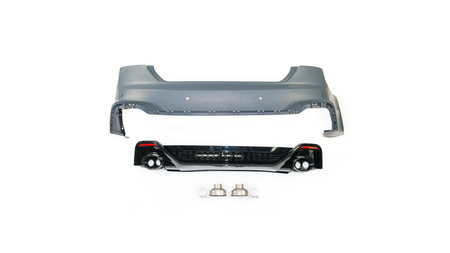 Sport Bumper Rear With Diffuser + Pipes suitable for AUDI A5 (F5) Coupe Sportback Convertible Facelift 2021-now