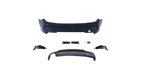 Sport Bumper Rear With Diffuser suitable for MERCEDES C-Class (W204) Sedan (C204) Coupe 2007-2015