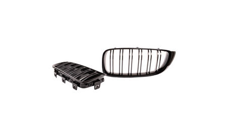 Sport Grille Dual Line Gloss Black suitable for BMW 4 (F32, F82) Coupe (F33, F83) Convertible (F36) Gran Coupe 2013-2021