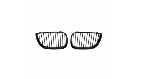 Sport Grille Single Line Matt Black suitable for BMW 1 (E81, E87) Hatchback 1 (E88) Convertible 1 (E82) Coupe Pre-Facelift 2004-2007