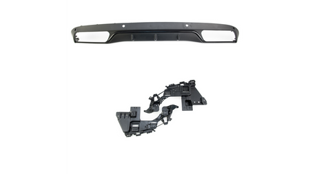 Sport Rear Spoiler Diffuser Black suitable for MERCEDES C-Class (W205) Sedan (S205) T-Model 2015-2021