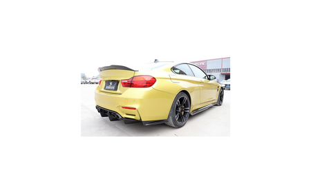 Sport Rear Spoiler Diffuser Carbon Fiber suitable for BMW M4 (F82) Coupe (F83) Convertible M3 (F80) Sedan 2011-now