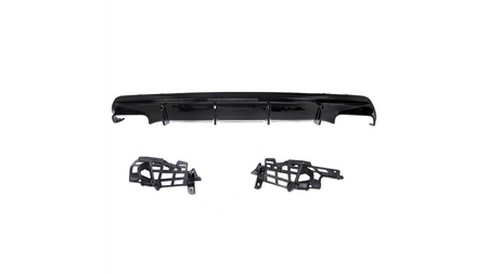 Sport Rear Spoiler Diffuser Gloss Black suitable for MERCEDES CLA (C117, X117) Facelift 2016-2018