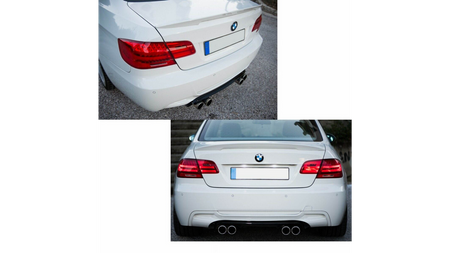 Sport Rear Spoiler Diffuser Matt Black suitable for BMW 3 (E92) Coupe (E93) Convertible 2007-2013