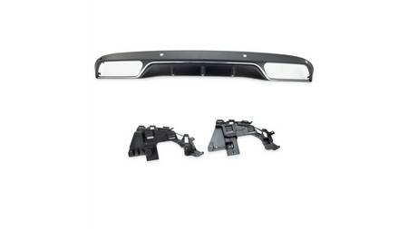 Sport Rear Spoiler Diffuser Silver suitable for MERCEDES C-Class (W205) Sedan (S205) T-Model