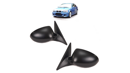 Sport Side Mirrors Set Electric Heated suitable for BMW 3 (E46) Coupe Convertible 1999-2006