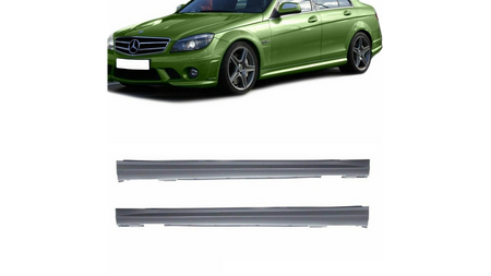 Sport Side Skirts Set suitable for MERCEDES C-Class (W204) Sedan (S204) T-Model 2007-2014