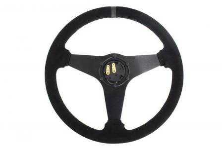 Steering wheel SLIDE 350mm offset:20mm Suede Grey