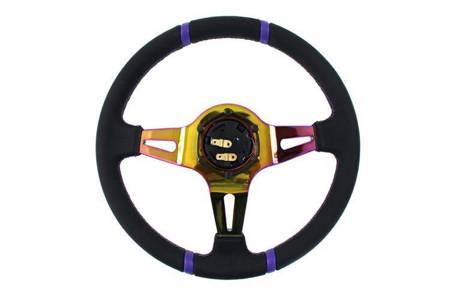 Steering wheel SLIDE 350mm offset:90mm Leather NeoChrome