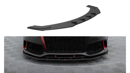 Street Pro Front Splitter Audi A7 RS7 Look C7 Black-Red