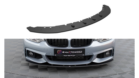 Street Pro Front Splitter BMW 4 Coupe / Gran Coupe / Cabrio M-Pack F32 / F36 / F33 Black-Red