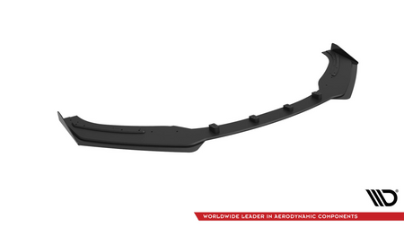 Street Pro Front Splitter + Flaps Audi TT S / S-Line 8S Black + Gloss Flaps