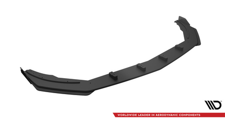 Street Pro Front Splitter + Flaps Mercedes A35 AMG / AMG-Line Aero Pack W177 Black + Gloss Flaps