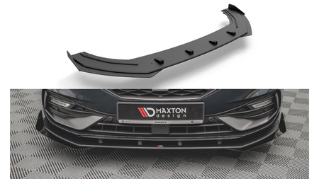 Street Pro Front Splitter + Flaps Seat Leon FR Mk4 Black + Gloss Flaps